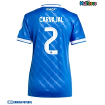 Camisa de Futebol Real Madrid Daniel Carvajal #2 Equipamento Alternativo Mulheres 2025-26 Manga Curta